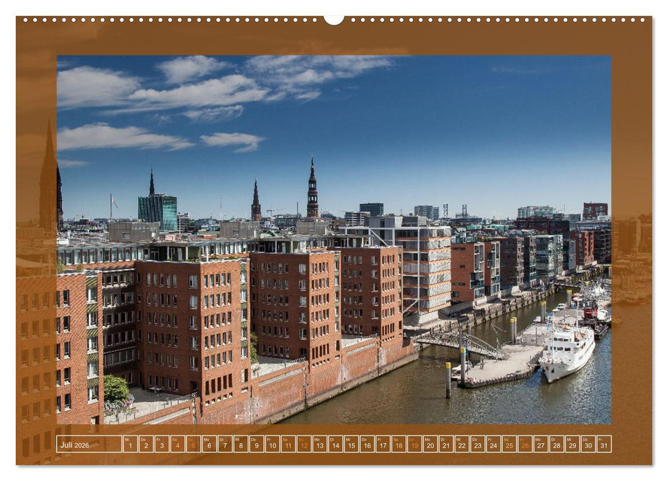 Hamburg, die Weltstadt im Norden von Deutschland (CALVENDO Premium Wandkalender 2026)