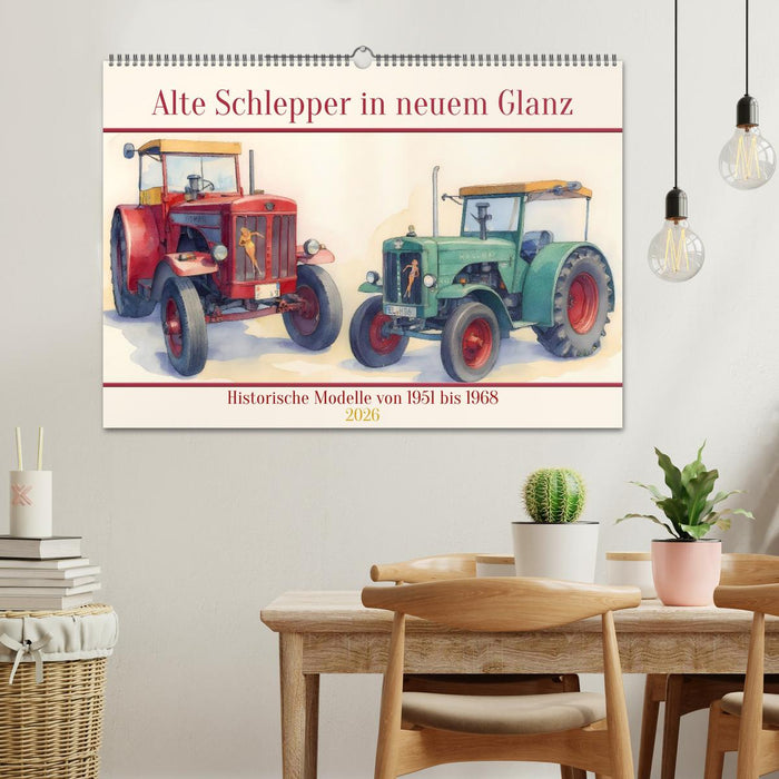 Alte Schlepper in neuem Glanz (CALVENDO Wandkalender 2026)