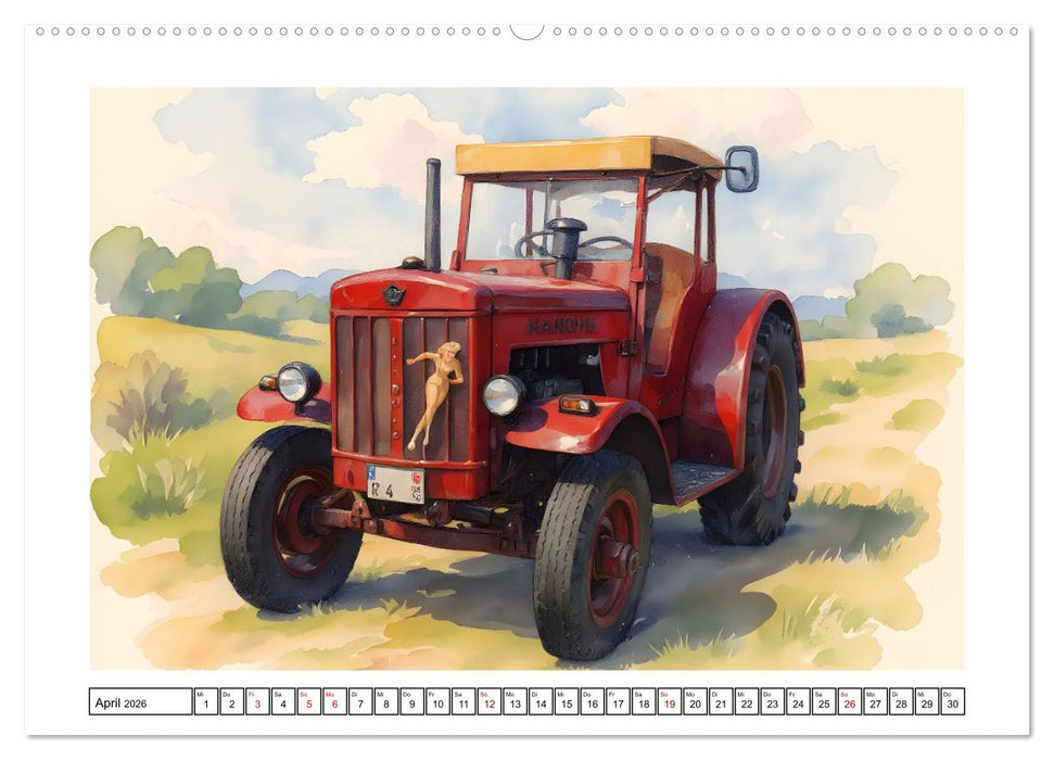 Alte Schlepper in neuem Glanz (CALVENDO Wandkalender 2026)