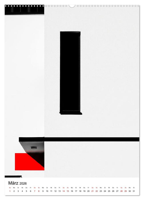 Fassaden-Architektur im Stil des BAUHAUS (CALVENDO Wandkalender 2026)