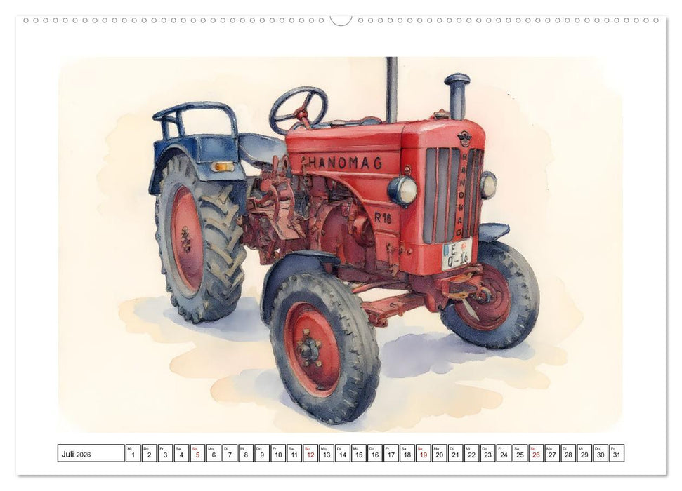 Alte Schlepper in neuem Glanz (CALVENDO Premium Wandkalender 2026)