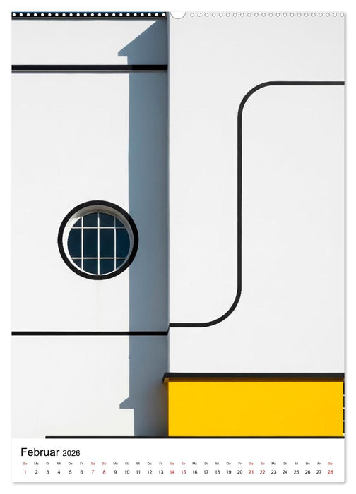Fassaden-Architektur im Stil des BAUHAUS (CALVENDO Premium Wandkalender 2026)