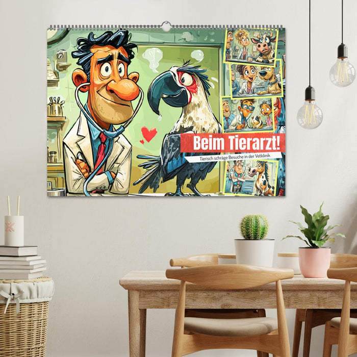 Beim Tierarzt! Tierisch schräge Besuche in der Vetklinik (CALVENDO Wandkalender 2026)