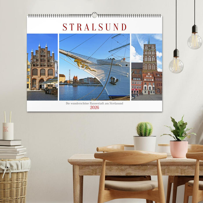 Stralsund, die wunderschöne Hansestadt am Strelasund (CALVENDO Wandkalender 2026)