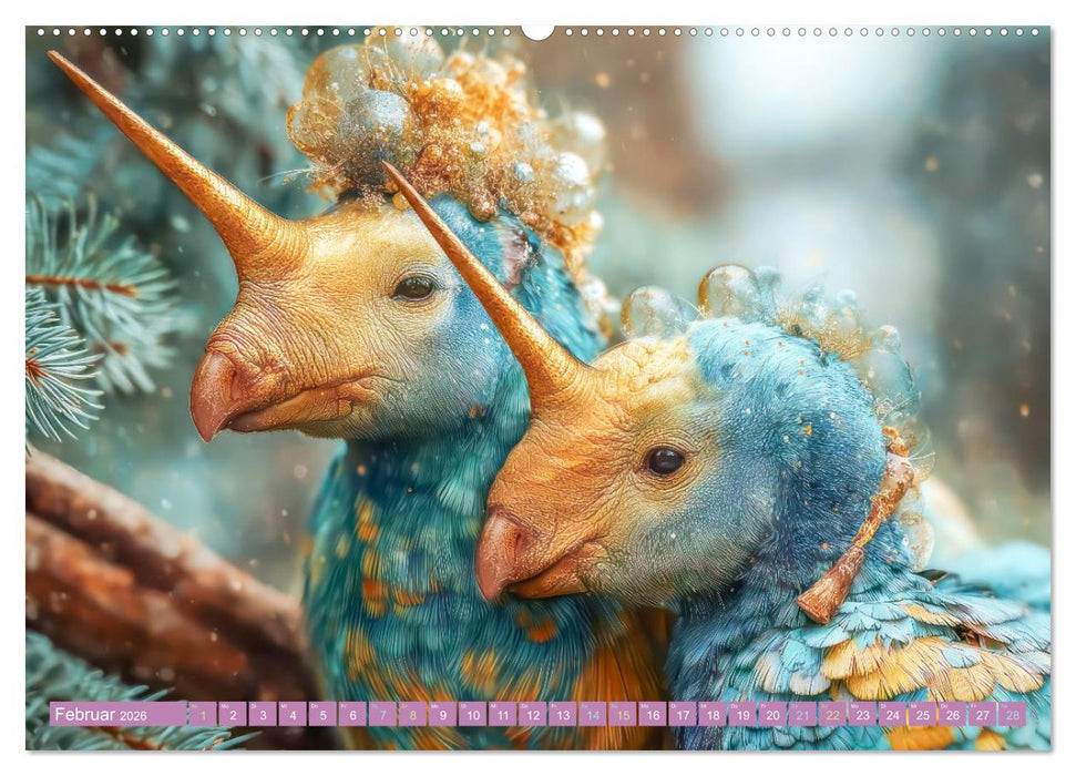 Humorvolle tierische Schöpfungen - Hybridtiere (CALVENDO Premium Wandkalender 2026)