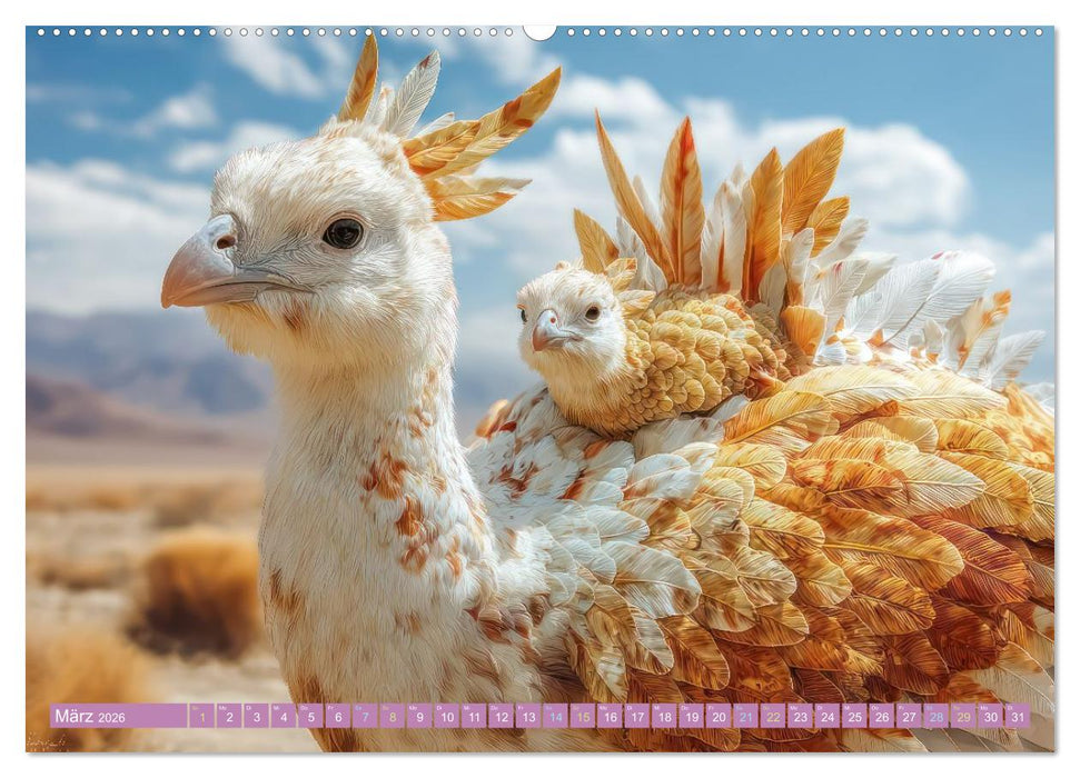 Humorvolle tierische Schöpfungen - Hybridtiere (CALVENDO Premium Wandkalender 2026)