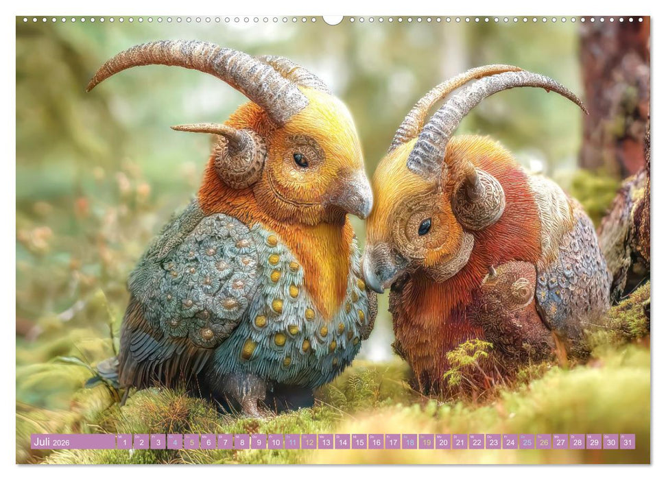 Humorvolle tierische Schöpfungen - Hybridtiere (CALVENDO Premium Wandkalender 2026)