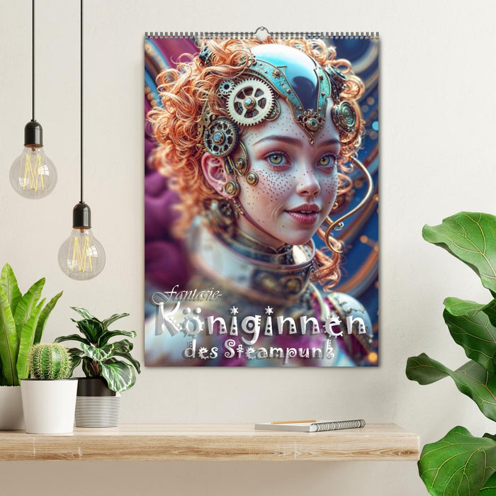 Fantasie-Königinnen des Steampunk - Digitale Kunst (CALVENDO Wandkalender 2026)
