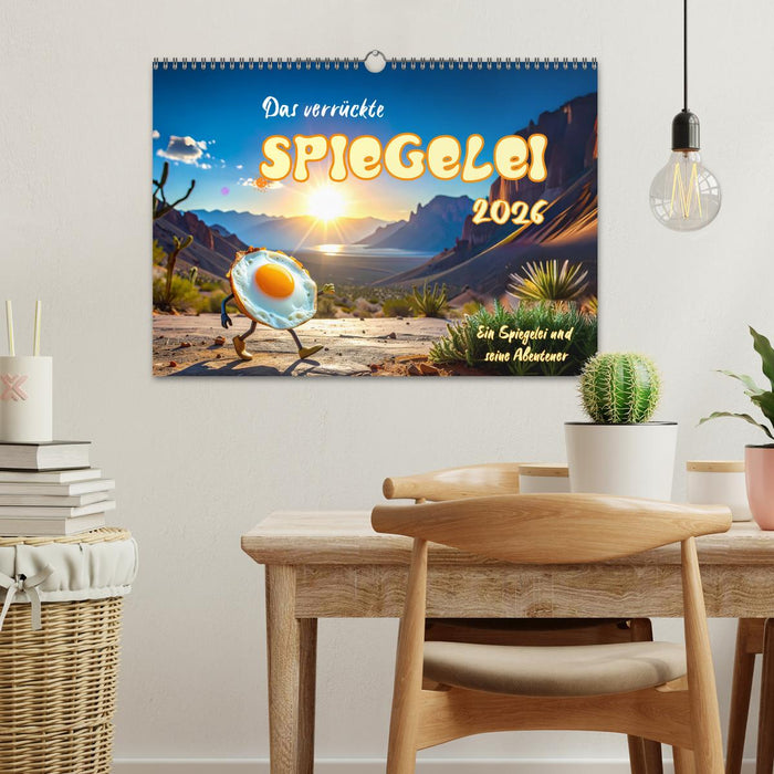 Das verrückte Spiegelei (CALVENDO Wandkalender 2026)