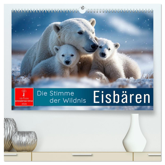 Eisbären - die Stimme der Wildnis (CALVENDO Premium Wandkalender 2026)
