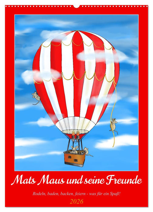 Mats Maus und seine Freunde (CALVENDO Wandkalender 2026)