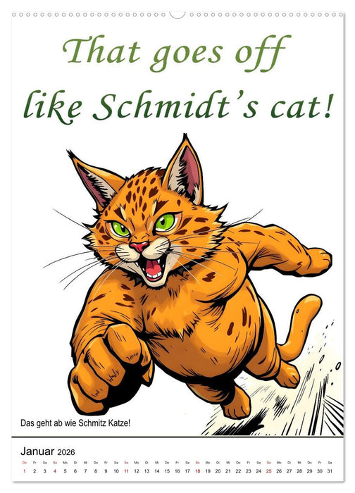 No Go's - Denglische Sprüche (CALVENDO Wandkalender 2026)