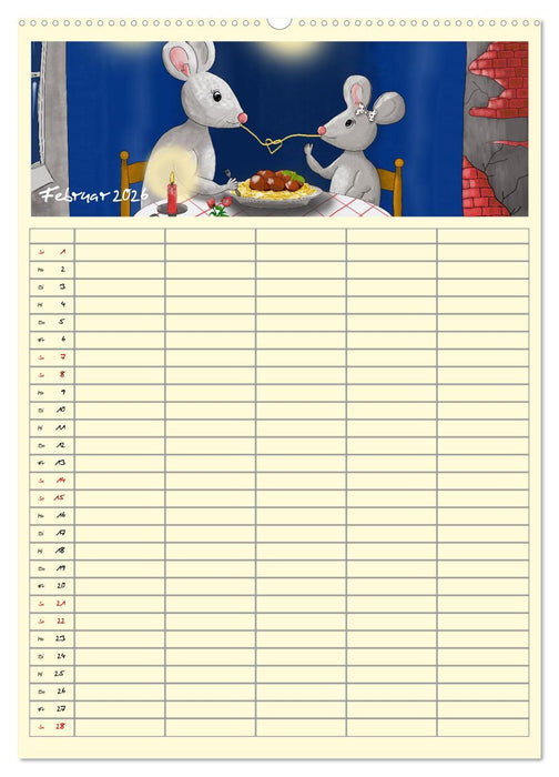 Mats Maus und seine Freunde (CALVENDO Premium Wandkalender 2026)