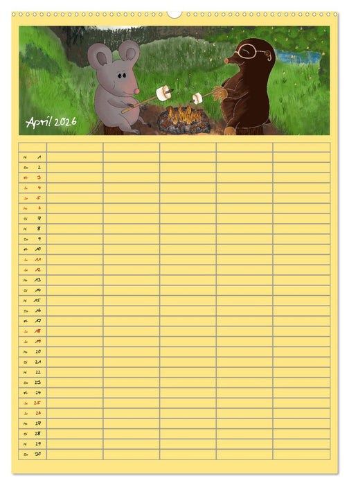 Mats Maus und seine Freunde (CALVENDO Premium Wandkalender 2026)