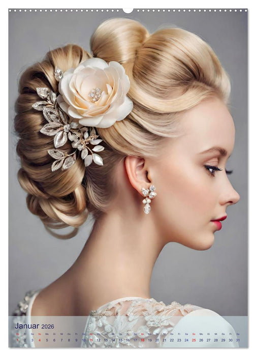 Königin für eine Nacht. Festliche Hochsteckfrisuren für besondere Anlässe (CALVENDO Premium Wandkalender 2026)