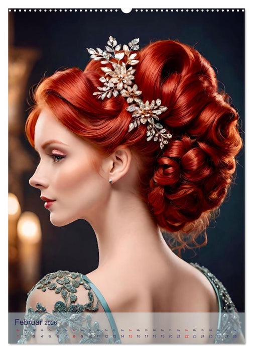 Königin für eine Nacht. Festliche Hochsteckfrisuren für besondere Anlässe (CALVENDO Premium Wandkalender 2026)