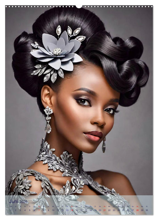 Königin für eine Nacht. Festliche Hochsteckfrisuren für besondere Anlässe (CALVENDO Premium Wandkalender 2026)