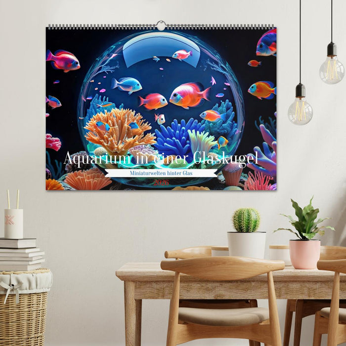 Aquarium in einer Glaskugel (CALVENDO Wandkalender 2026)