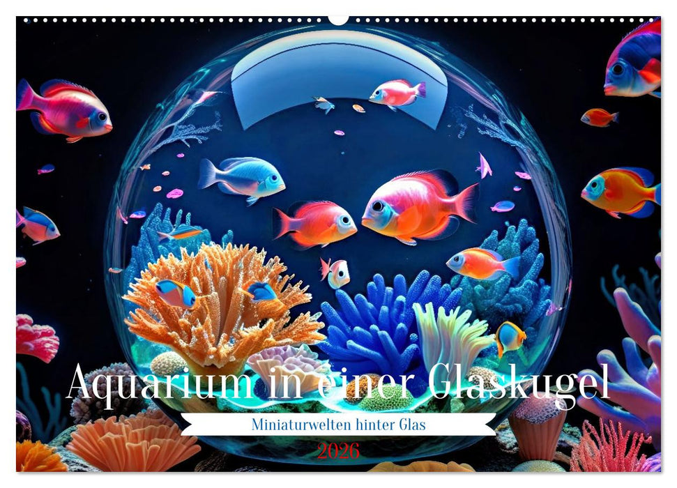 Aquarium in einer Glaskugel (CALVENDO Wandkalender 2026)