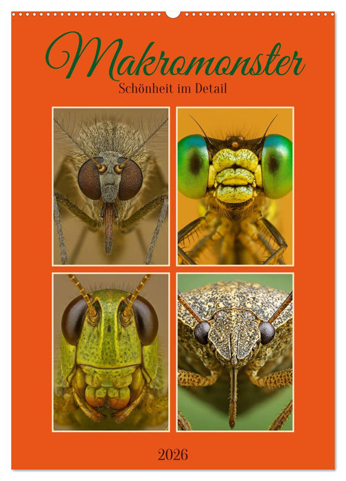 Makromonster - Schönheit im Detail (CALVENDO Wandkalender 2026)
