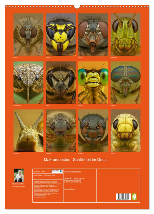 Makromonster - Schönheit im Detail (CALVENDO Wandkalender 2026)