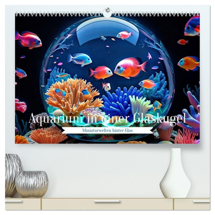 Aquarium in einer Glaskugel (CALVENDO Premium Wandkalender 2026)