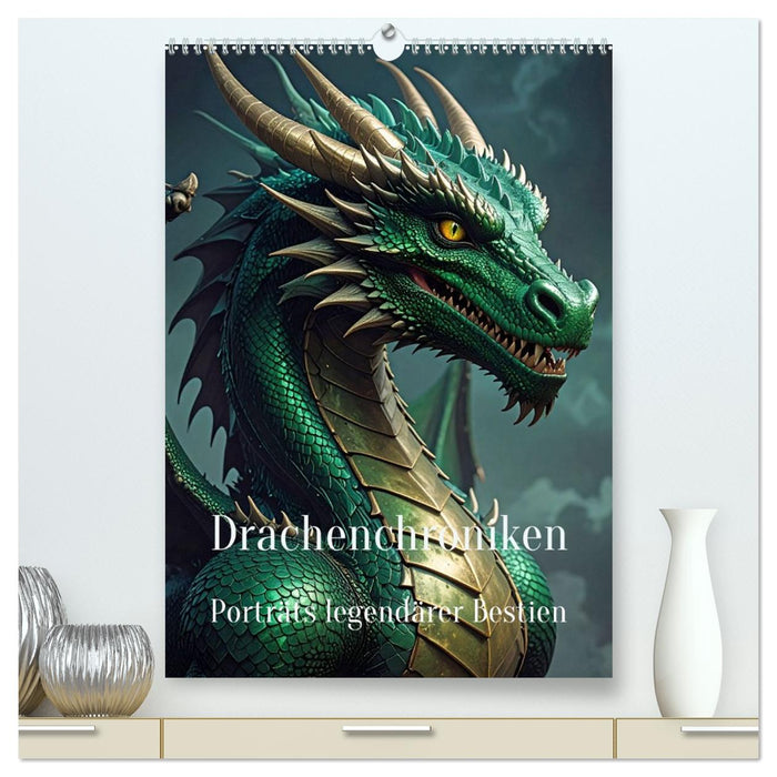 Drachenchroniken – Porträts legendärer Bestien (CALVENDO Premium Wandkalender 2026)