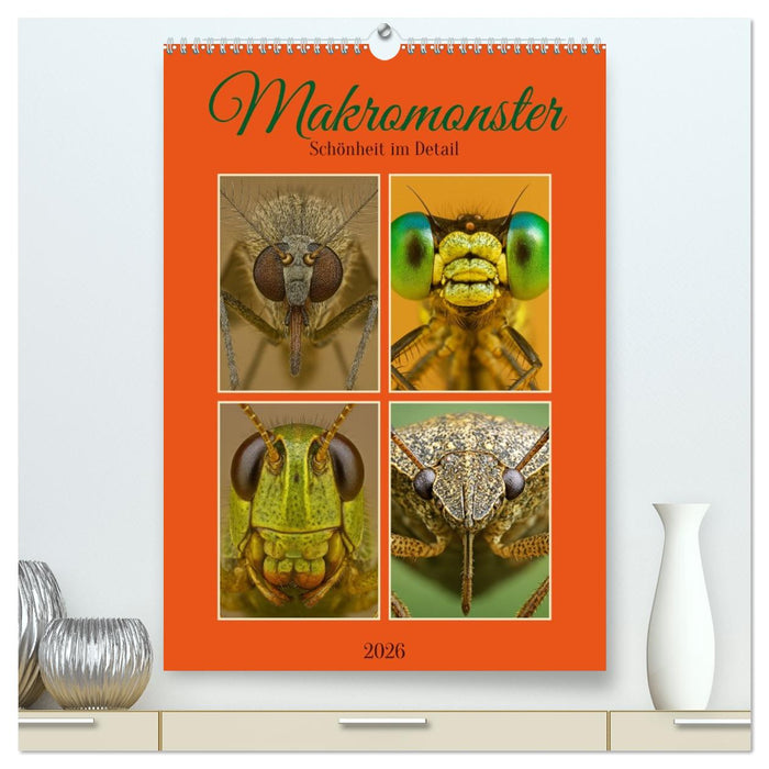 Makromonster - Schönheit im Detail (CALVENDO Premium Wandkalender 2026)