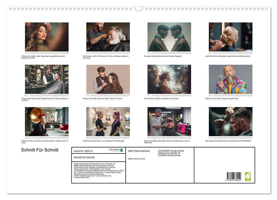 Schnitt Für Schnitt (CALVENDO Wandkalender 2026)
