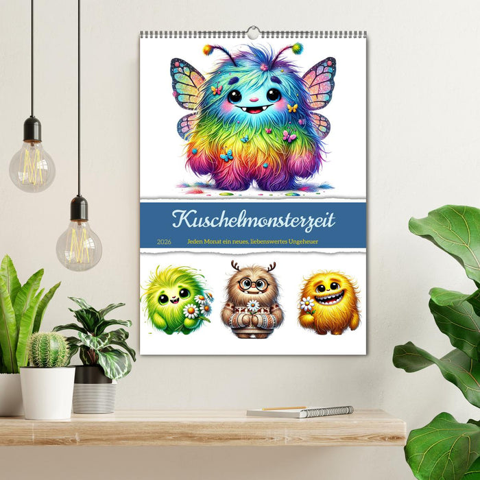 Kuschelmonsterzeit (CALVENDO Wandkalender 2026)