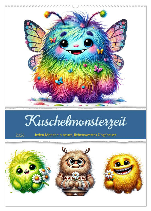 Kuschelmonsterzeit (CALVENDO Wandkalender 2026)