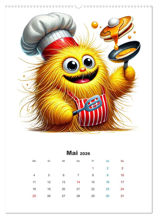 Kuschelmonsterzeit (CALVENDO Wandkalender 2026)