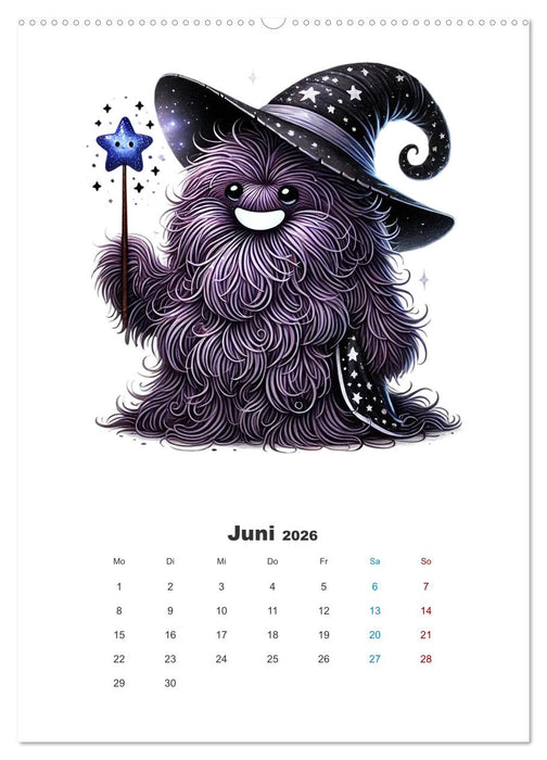 Kuschelmonsterzeit (CALVENDO Wandkalender 2026)