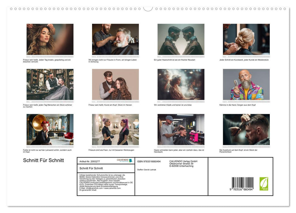 Schnitt Für Schnitt (CALVENDO Premium Wandkalender 2026)