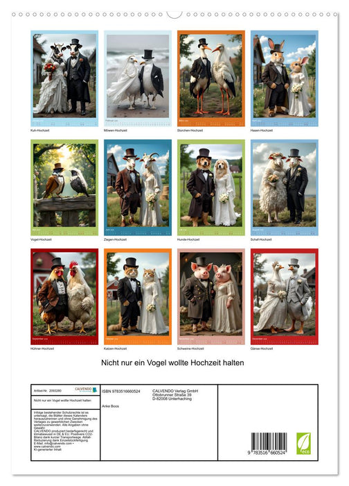 Nicht nur ein Vogel wollte Hochzeit halten (CALVENDO Premium Wandkalender 2026)