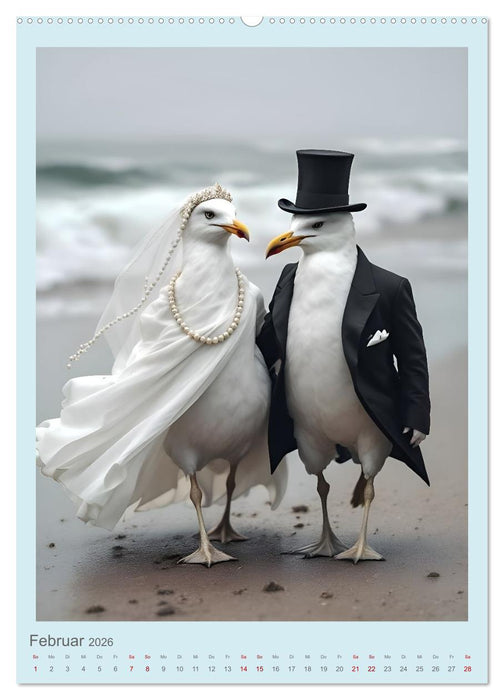 Nicht nur ein Vogel wollte Hochzeit halten (CALVENDO Premium Wandkalender 2026)