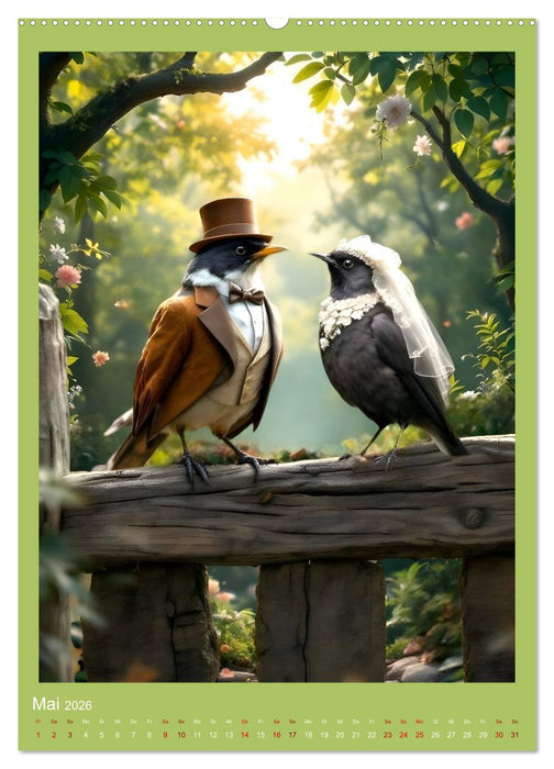 Nicht nur ein Vogel wollte Hochzeit halten (CALVENDO Premium Wandkalender 2026)