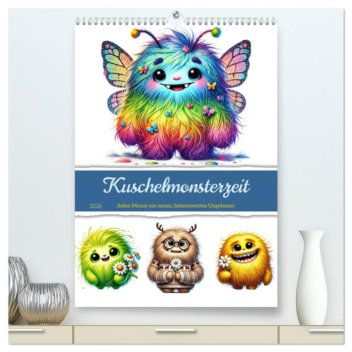 Kuschelmonsterzeit (CALVENDO Premium Wandkalender 2026)