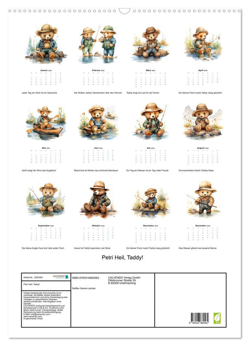 Petri Heil, Taddy! (CALVENDO Wandkalender 2026)