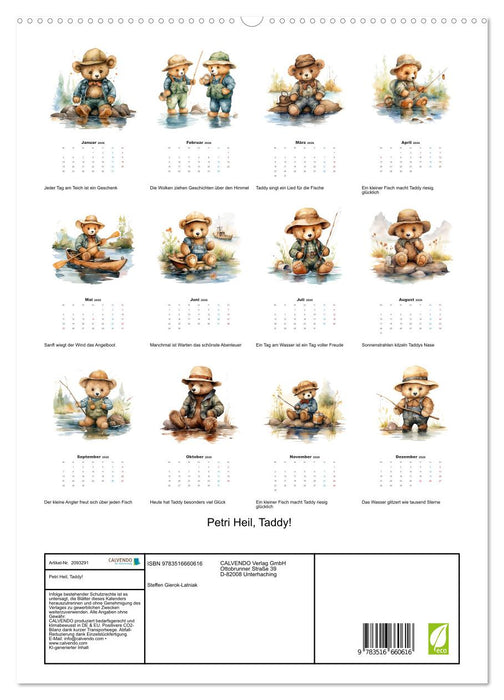 Petri Heil, Taddy! (CALVENDO Premium Wandkalender 2026)
