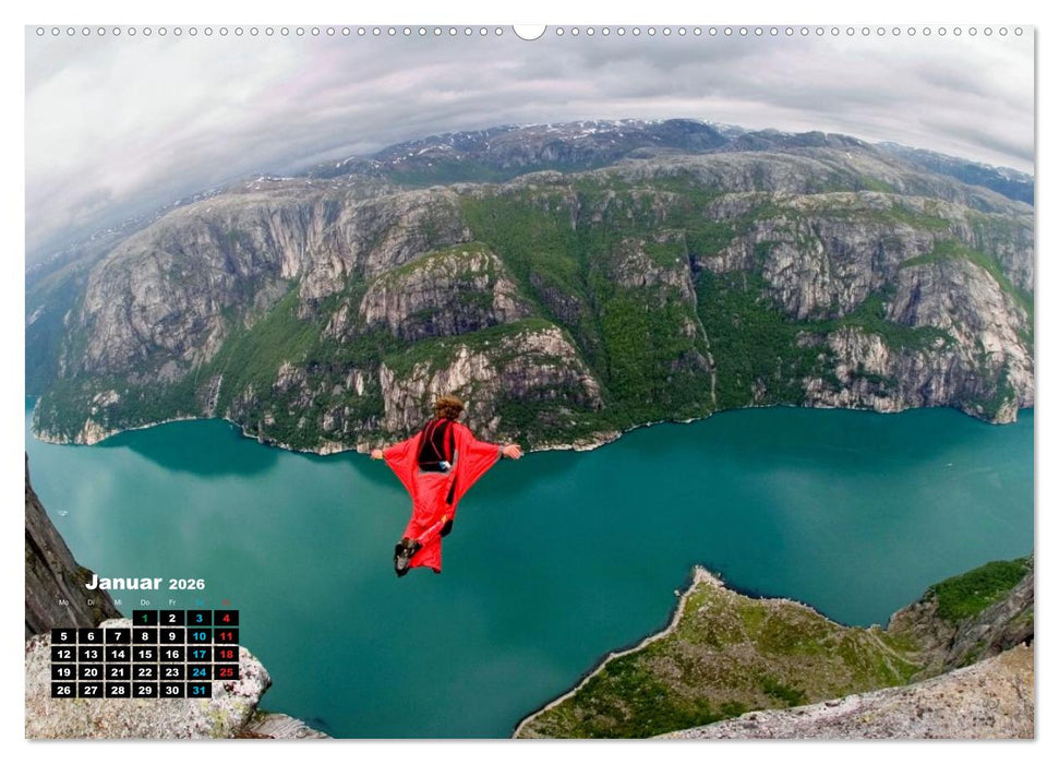 Base Jumping Adrenalin- Kick (CALVENDO Wandkalender 2026)