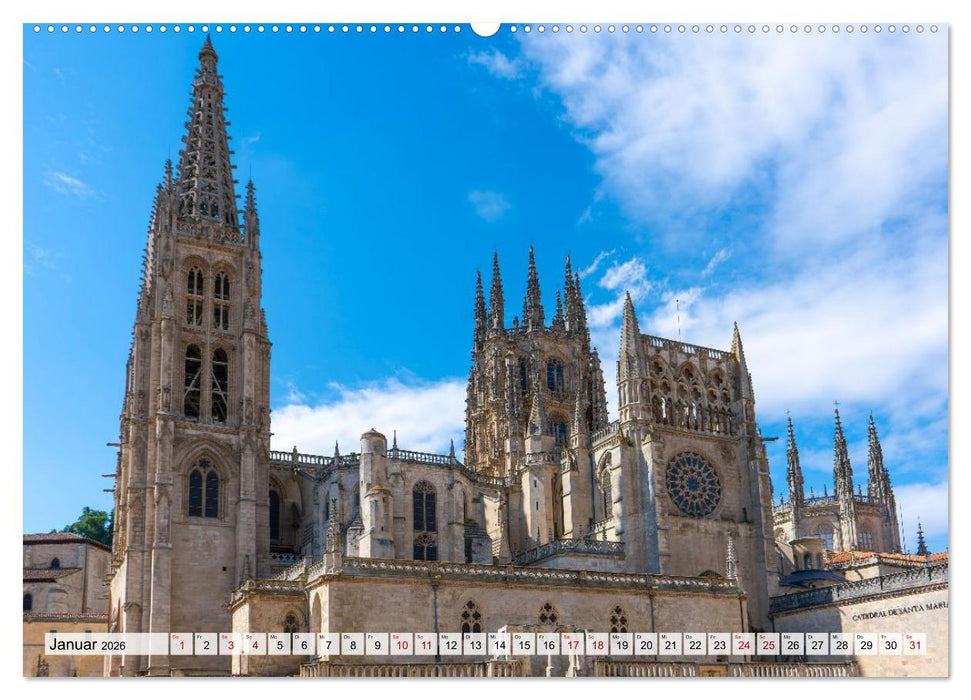 Ein Spaziergang durch Burgos (CALVENDO Premium Wandkalender 2026)