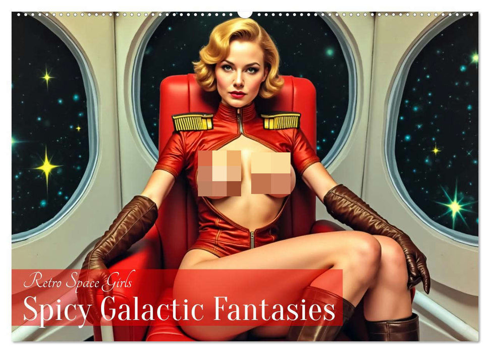 Retro Space Girls - Spicy Galactic Fantasies (CALVENDO Wandkalender 2026)