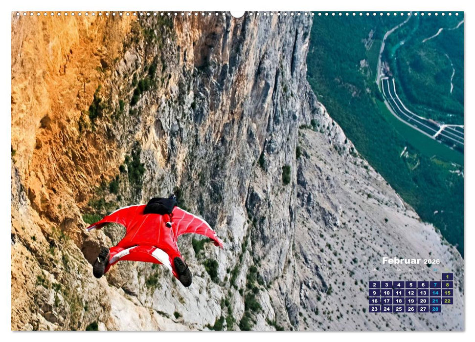 Base Jumping Adrenalin- Kick (CALVENDO Premium Wandkalender 2026)