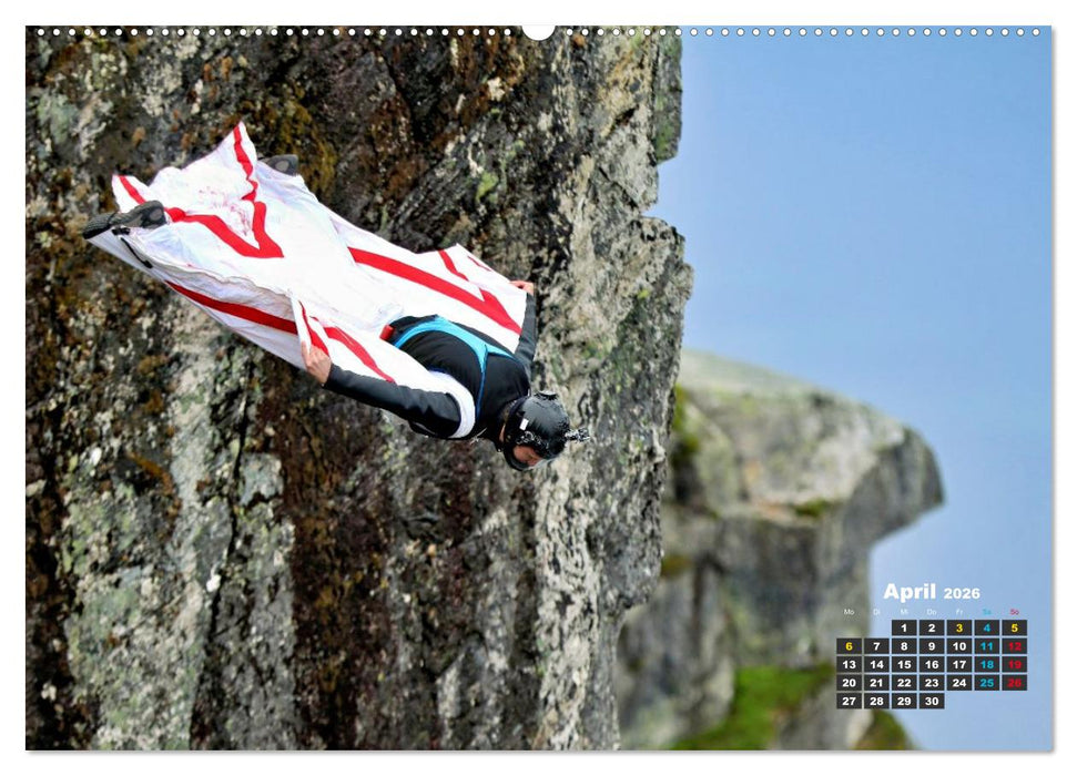 Base Jumping Adrenalin- Kick (CALVENDO Premium Wandkalender 2026)