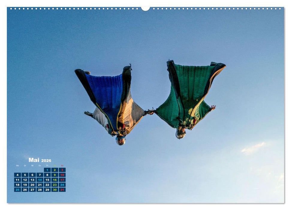 Base Jumping Adrenalin- Kick (CALVENDO Premium Wandkalender 2026)