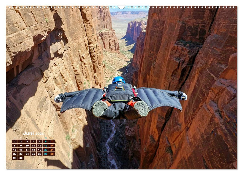 Base Jumping Adrenalin- Kick (CALVENDO Premium Wandkalender 2026)