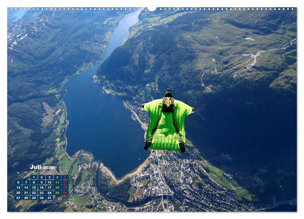 Base Jumping Adrenalin- Kick (CALVENDO Premium Wandkalender 2026)