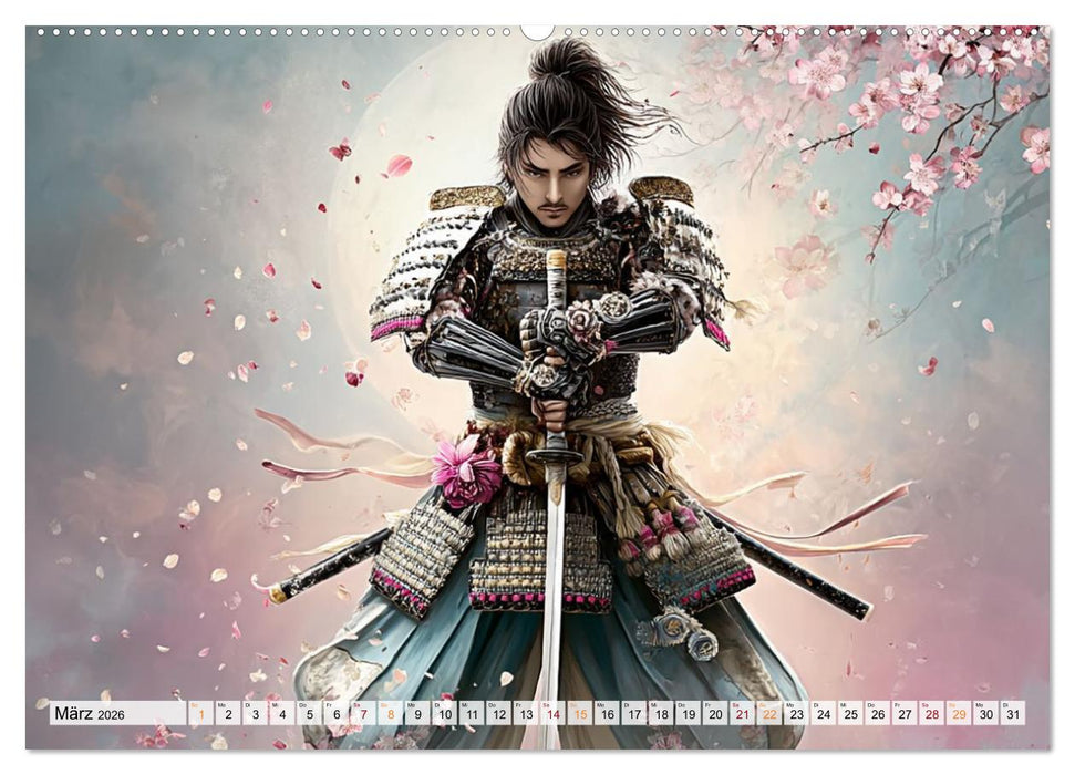 Die Seele des Schwertes – Samurai im Bild (CALVENDO Wandkalender 2026)