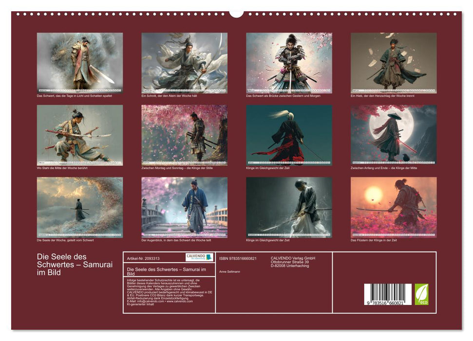 Die Seele des Schwertes – Samurai im Bild (CALVENDO Premium Wandkalender 2026)